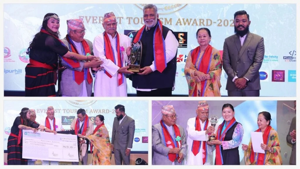 एभरेस्ट टुरिजम अवार्ड : शेर्पालाई ‘लाइफ टाइम अचिभमेन्ट अवार्ड’, अन्यलाई सम्मान
