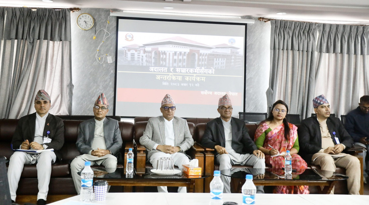 न्यायपालिका र सञ्चार माध्यम एक अर्काका परिपूरक हुन्ः प्रधान न्यायाधीश शर्मा