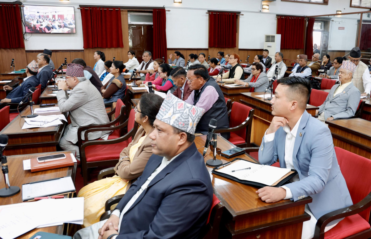 राष्ट्रियसभामा विनियोजन विधेयकमा मन्त्रालयगत शीर्षकमाथि छलफल जारी