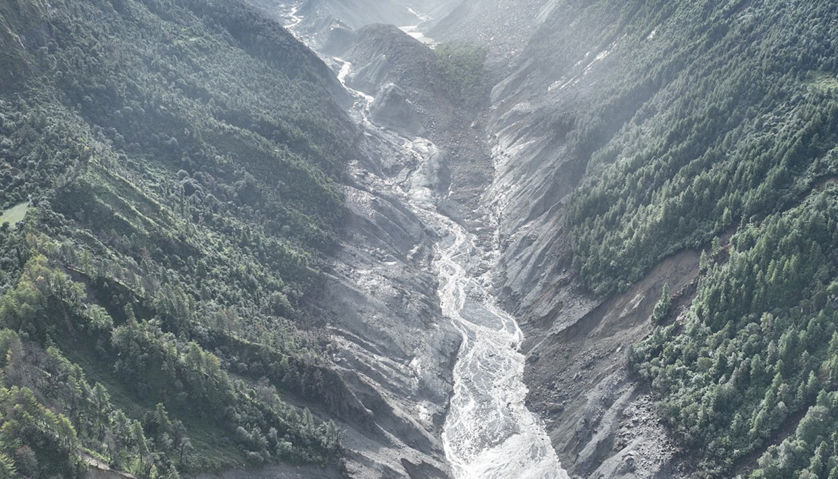 भोटेकोशीमा पानीको सतह फेरि बढ्यो, सतर्कता अपनाउन आग्रह