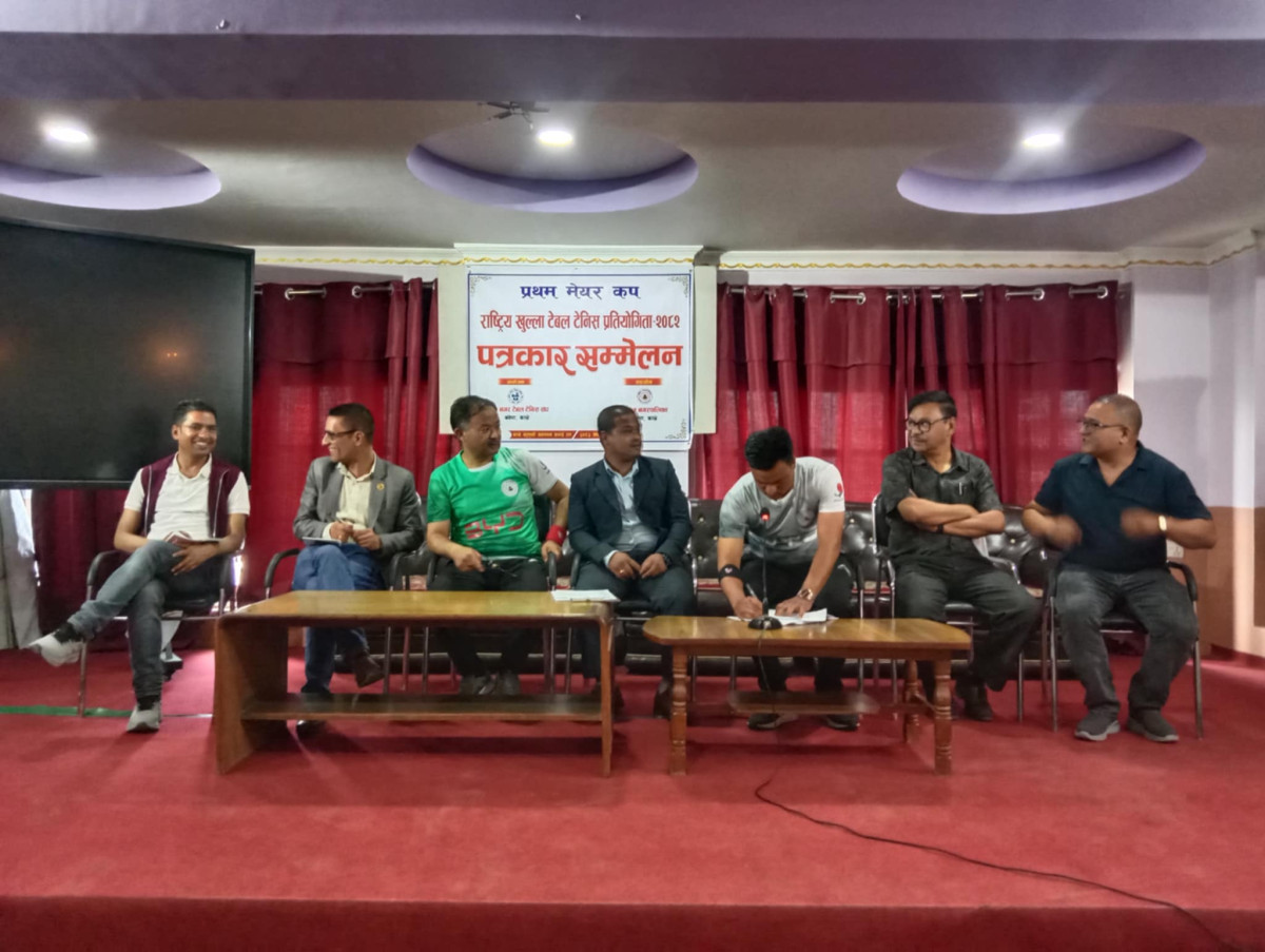 जेठ १५ देखि १७ गतेसम्म बनेपामा प्रथम मेयर कप राष्ट्रिय खुल्ला टेबल टेनिस हुने