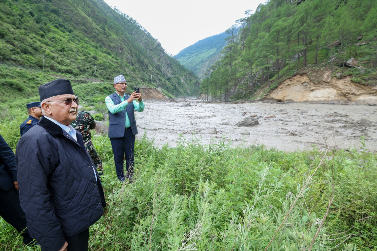 रसुवामा बाढीपहिरोबाट कति भयाे क्षति ?, प्रधानमन्त्रीद्वारा प्रभावित क्षेत्रकाे अवलाेकन