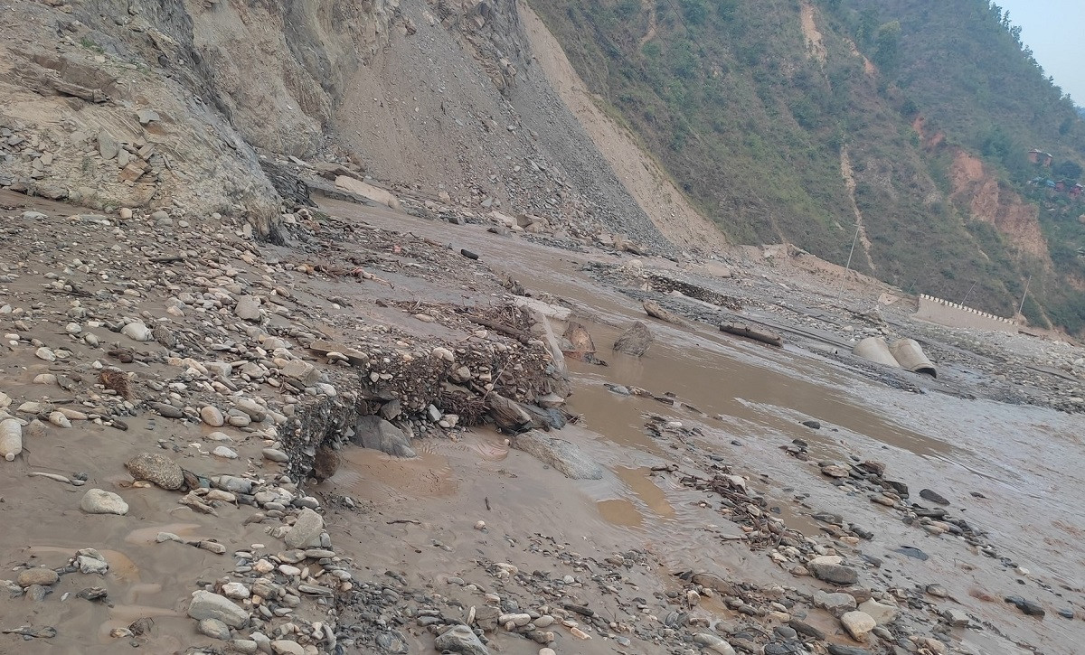 स्याफ्रुबेँसी रसुवागढी सडक पुनः बन्द