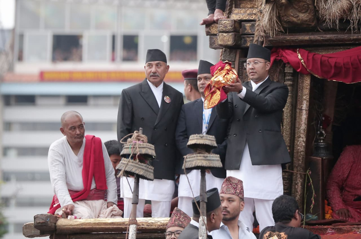रातो मत्स्येन्द्रनाथको रथयात्राको अन्तिम दिन देखाइयो भोटो