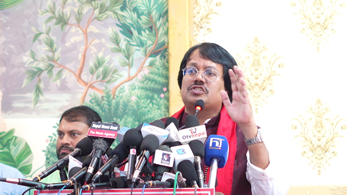 अग्रगामी मोर्चा सत्ता प्राप्तिका लागि होइन, संविधानवादको रक्षाका लागि होः चन्द्रकान्त राउत
