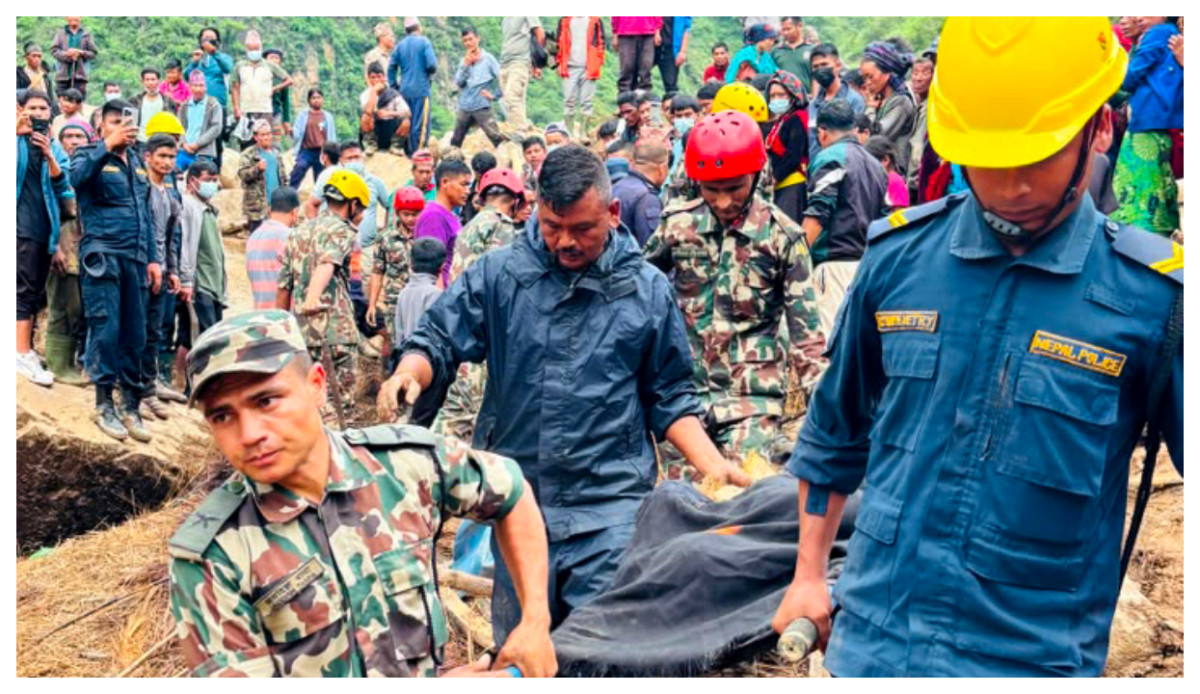 रोल्पा पहिरो अपडेटः बेपत्ता पाँच जनाको शव प्युठानमा भेटियो