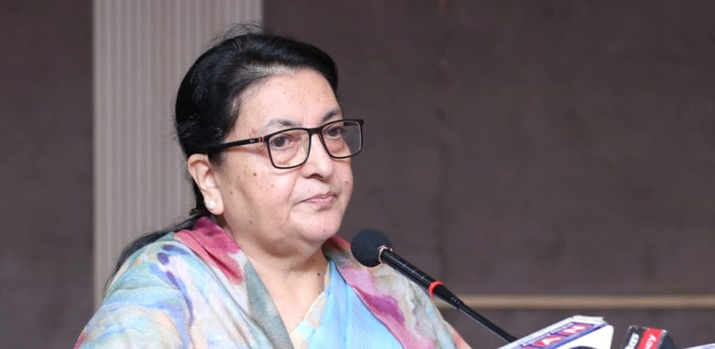 तथ्य र तर्कका आधारमा राजनीतिक धारणा बनाउन युवालाई पुर्वराष्ट्रपति भण्डारीको सुझाव
