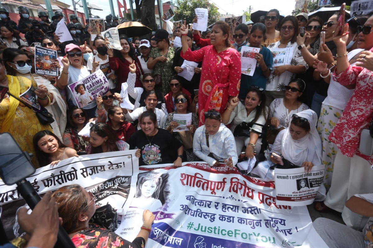 तीन वर्षीया बालिकाको बलात्कारपछि हत्याको विरोधमा काठमाडौंमा बृहत प्रदर्शन
