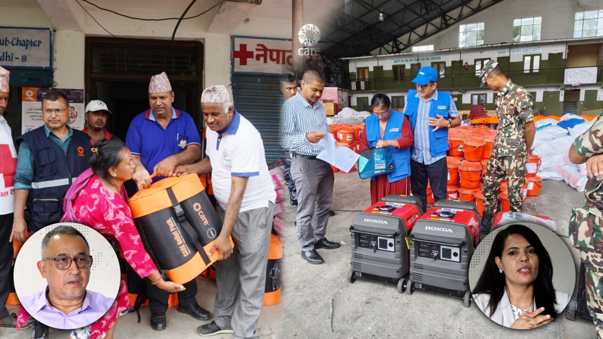 रसुवा र धादिङसहितका बाढी प्रभावित जिल्लामा राहत वितरण तीव्र