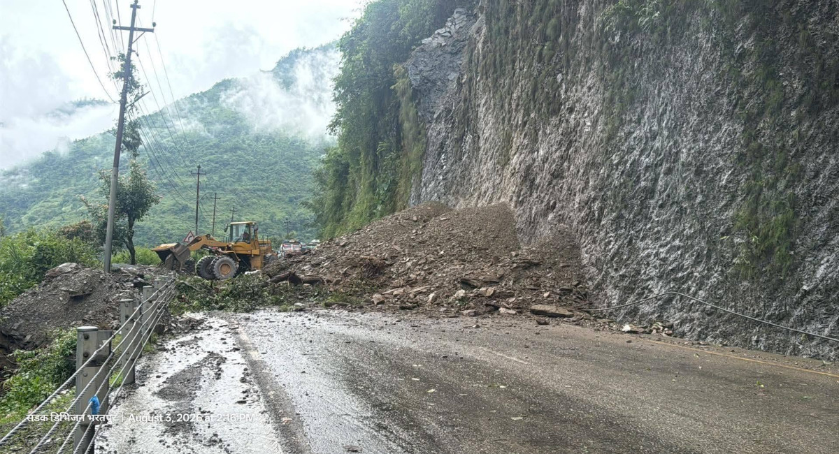 लगातार वर्षाले देशभर बाढी–पहिरोको जोखिम, प्रमुख राजमार्ग प्रभावित