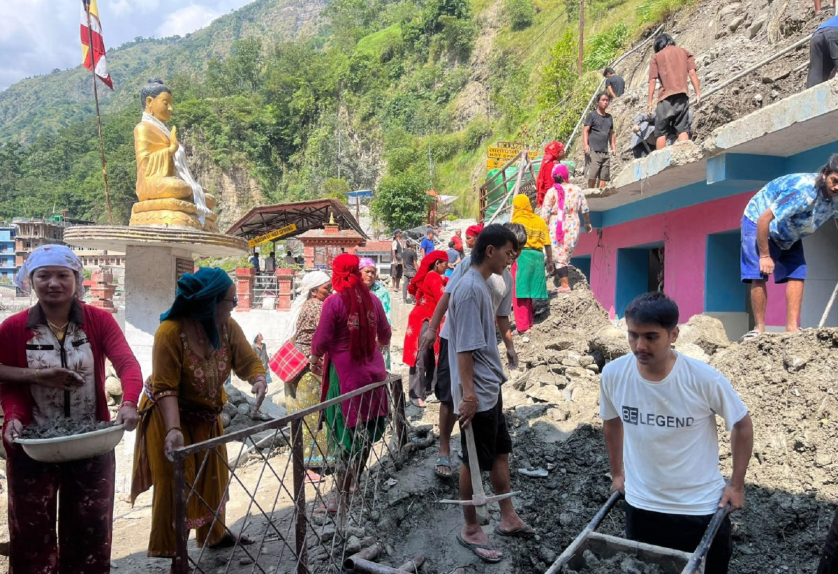 विपद्पछिको पुनर्निर्माणमा जुटेको म्याग्दी