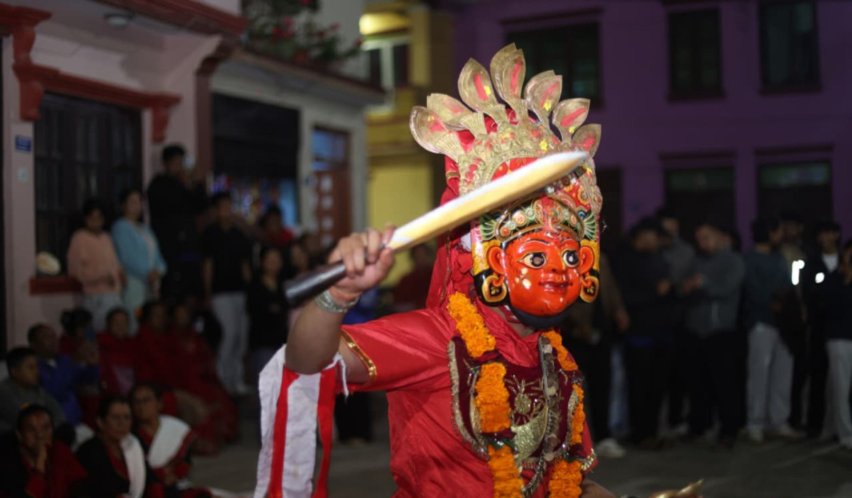 दशैँदेखि माघसम्म गोकर्णेश्वरमा नचाइने ‘द्य प्याखं’