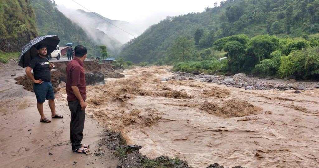 साना नदीमा आकस्मिक बाढीको मध्यम जोखिम